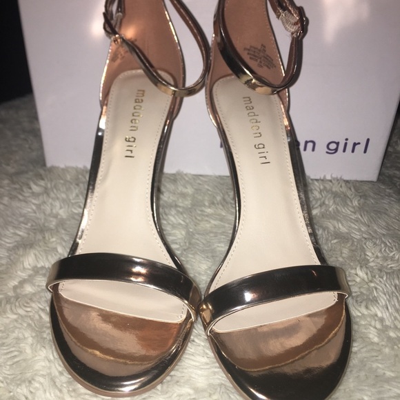 Madden Girl Rose Gold Heels - Picture 3 of 7